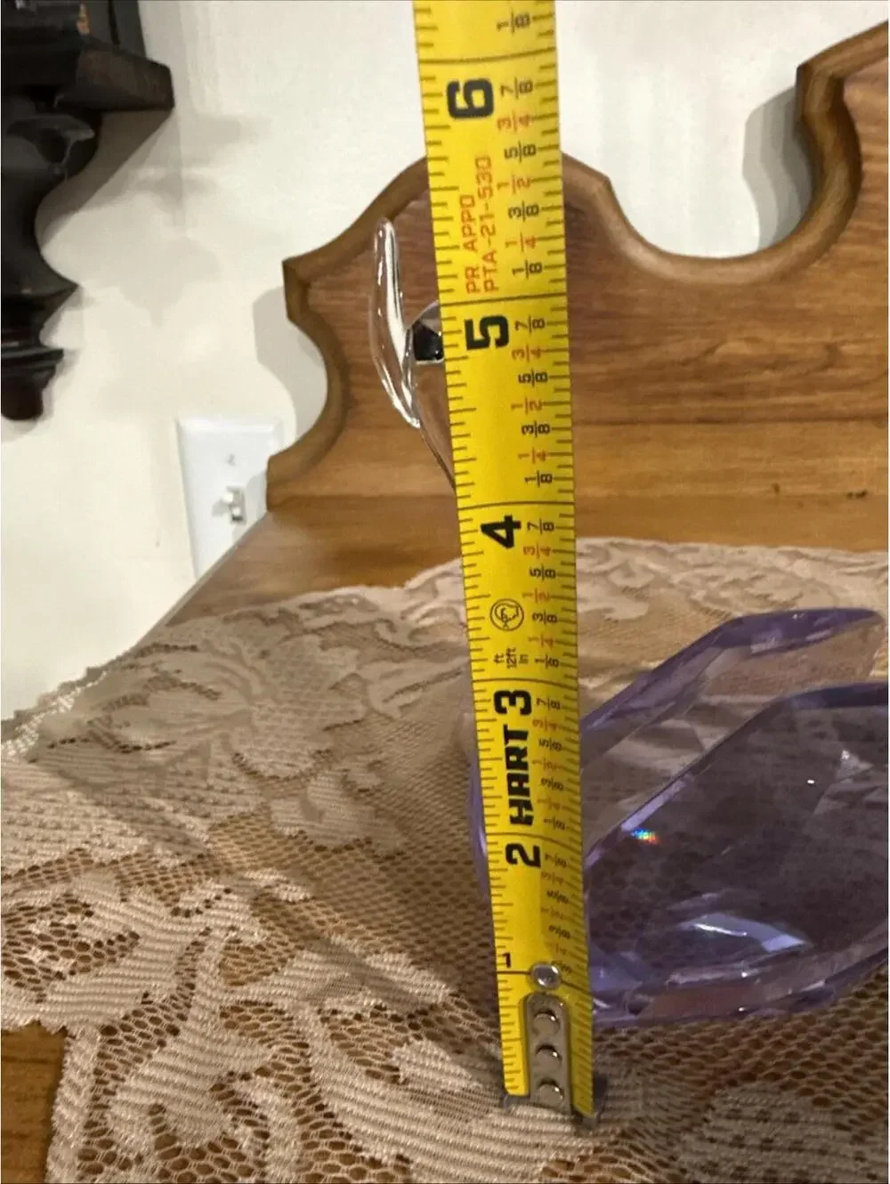 Pair Large Diamond Cut Purple Crystal Swan Figurines Paperweight Statue 5” Rare - Picture 8 of 15